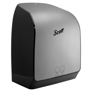 Scott® touchless paper towel dispenser in faux stainless.