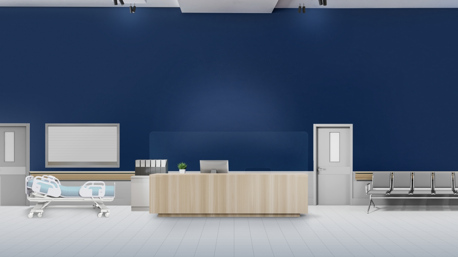 Check in and waiting area of healthcare facility
