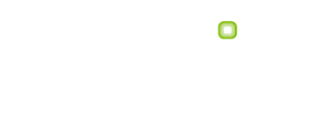 Onvation white logo on a white background