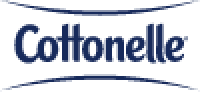 Dark blue Cottonelle® brand logo on white background