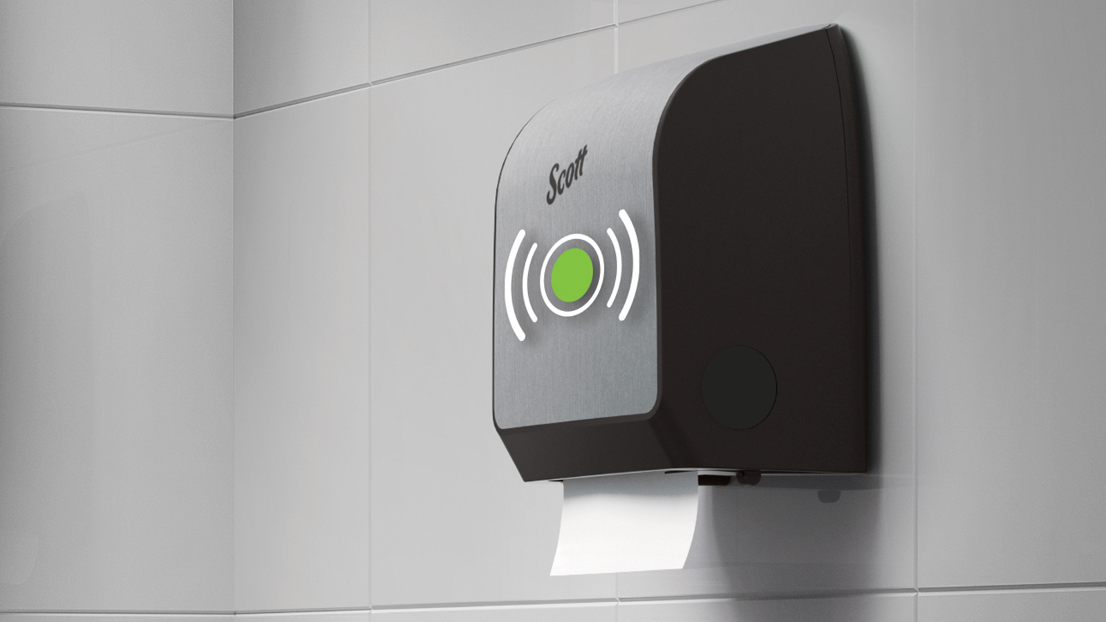 Scott® smart restroom touchless hand towel dispenser