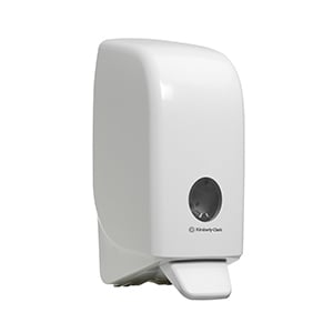 White Kimberly-Clark Professional™ soap and sanitizer dispenser