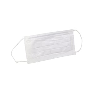 White disposable face mask