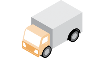 Illustration of delivery truck