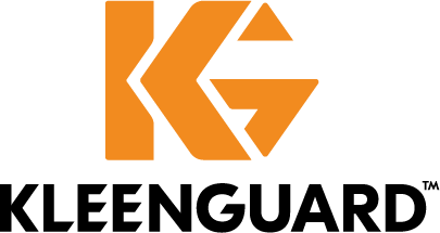 Orange and black KleenGuard® brand logog on white background