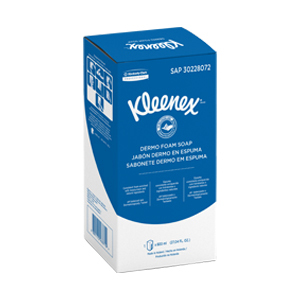 Jabón Kleenex® Dermo en espuma por 800 ml.