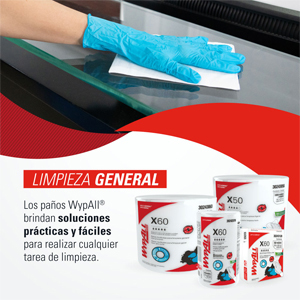 Toallas desechables Wypall X60 para manicuria y estetica