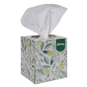 Pop-up box of Kleenex® facial tissue