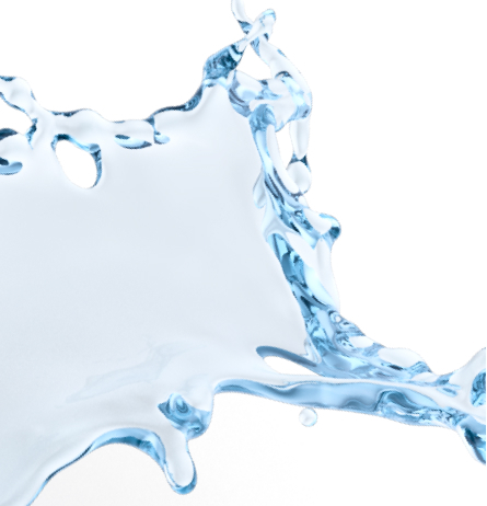 Illustration d’un chiffon blanc entouré d’un anneau liquide.