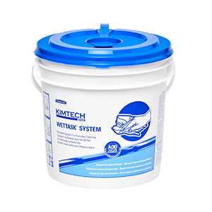 A large dispenser for the Kimtech® Prep Wipes for the Wettask system on a white background.