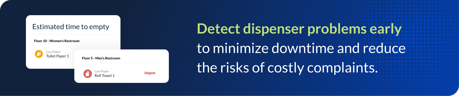 Detect dispenser problems early to minimize downtime and reduce the risks of costly complaints.