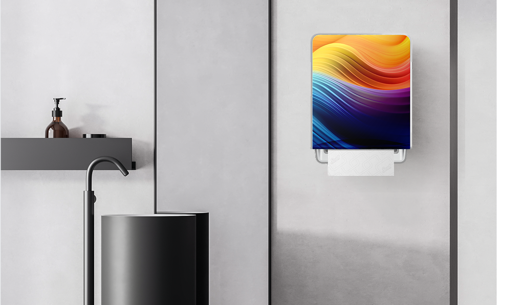 ICON™ paper towel dispenser on wall