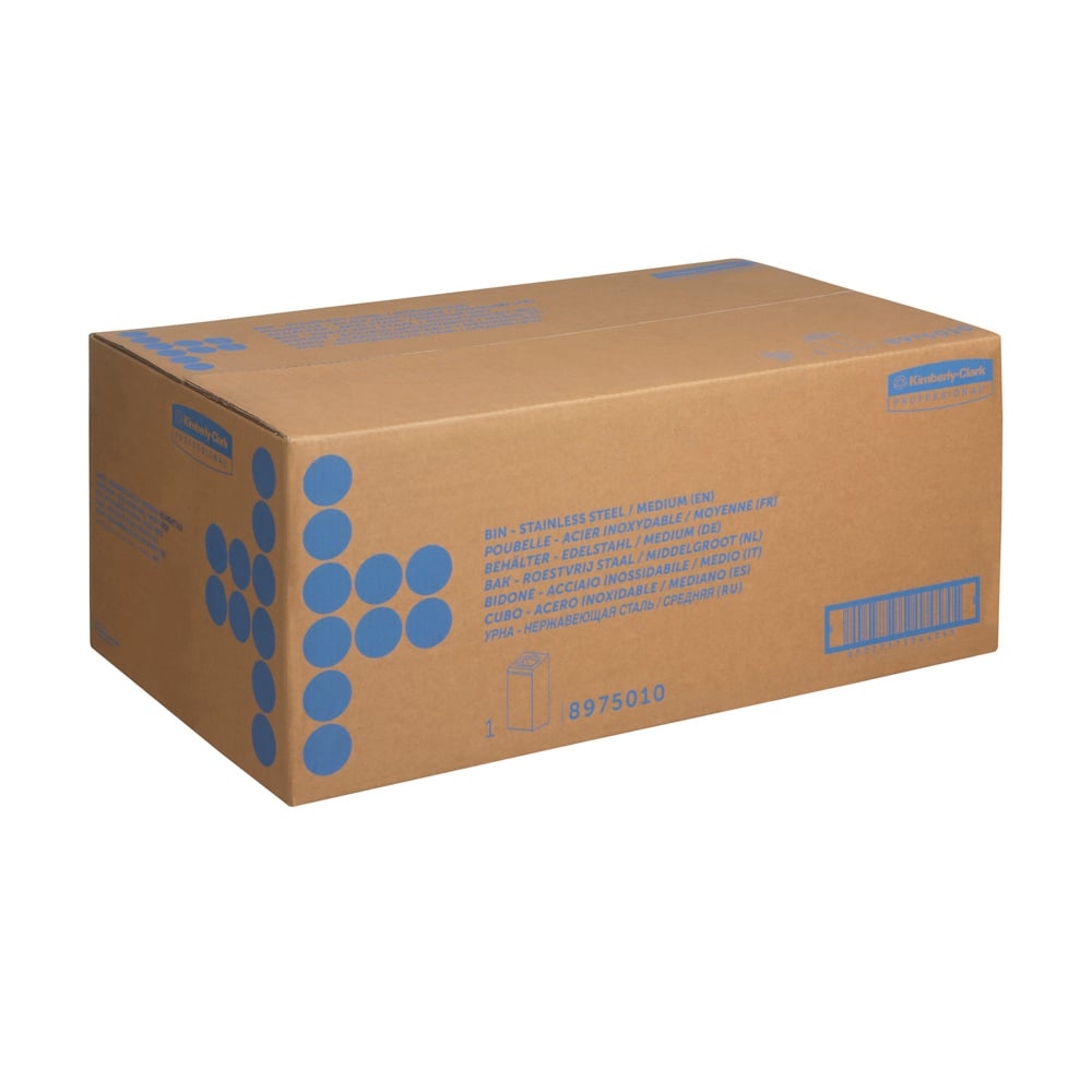 Kimberly-Clark Professional™ Afvalbak 8975 - 60 l, roestvrij staal - 8975