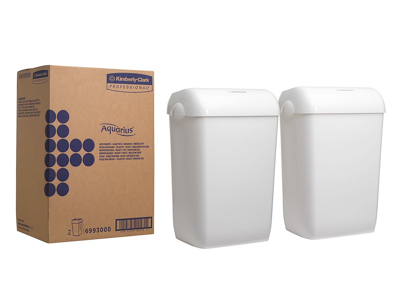 2 x Aquarius™ Bin 6993 – Plastic, White - 6993