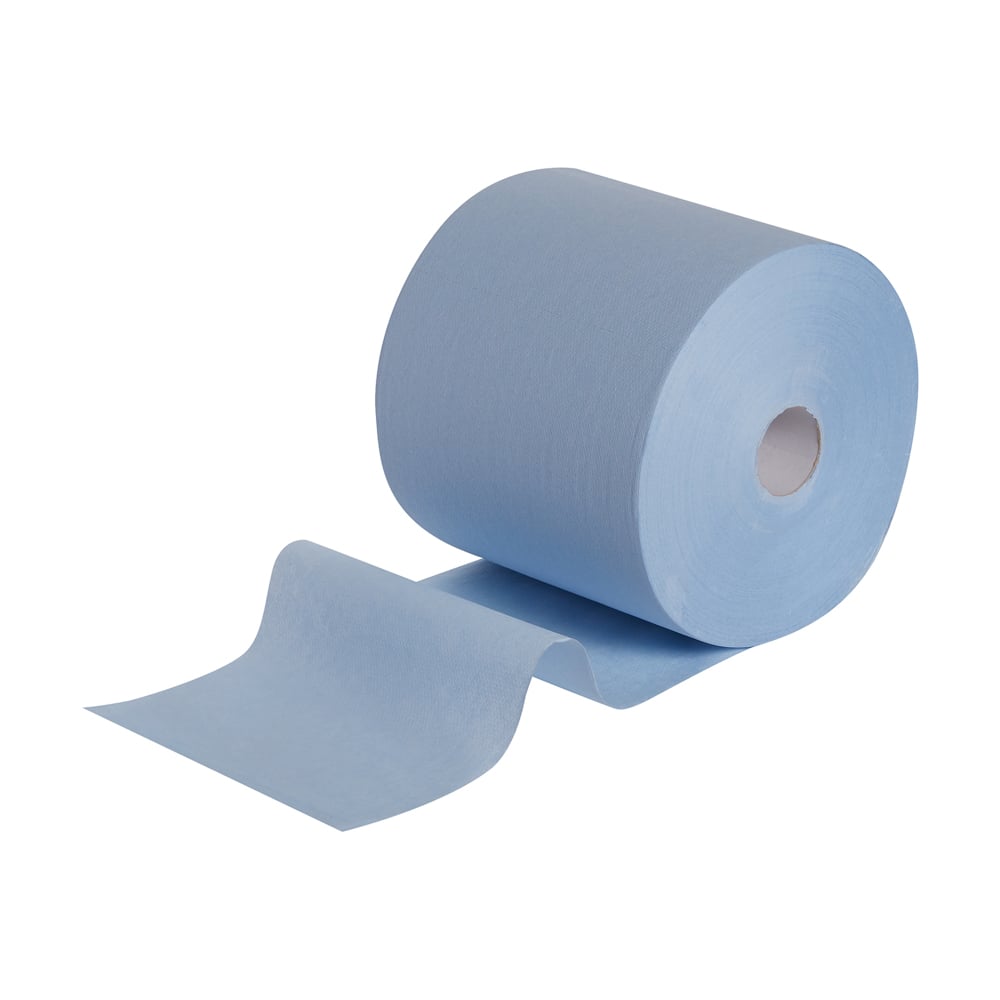 Panni in rotolo grande WypAll® L10 Extra 7472 - 1 rotolo x 1.000 panni a 1 velo, colore azzurro - 7472