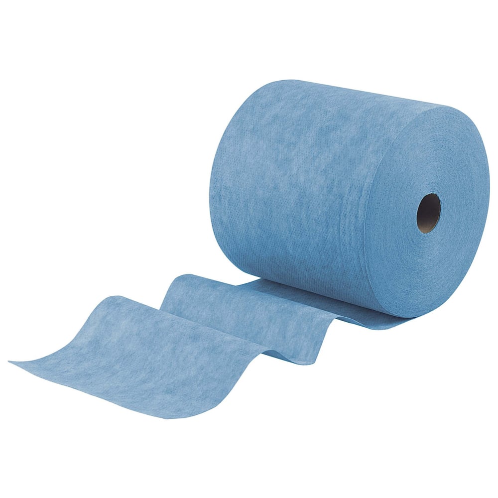 Panni WypAll® X90 Power Clean™ 12889 - 1 rotolo grande da 450 panni a 2 veli, colore azzurro - 12889