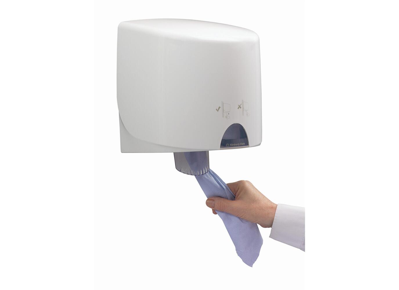 Aquarius™ Centerfeed Rol papier houder Poetsdoek Dispenser 7017 – Wit - 7017