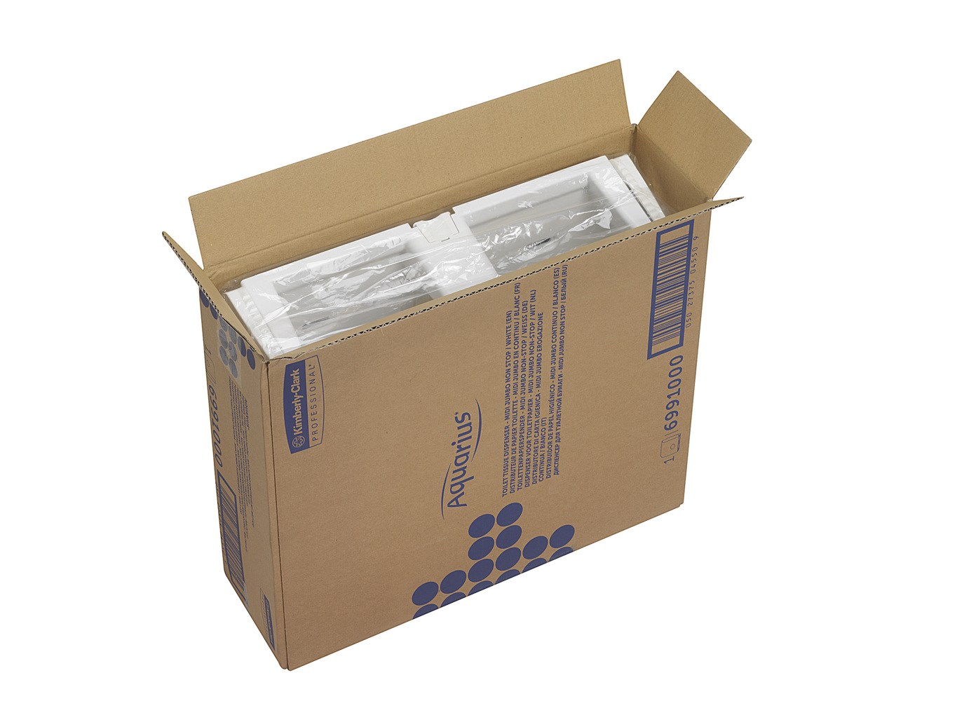 Distributeur en continu de papier toilette Jumbo Aquarius™ 6991 - Blanc - 6991