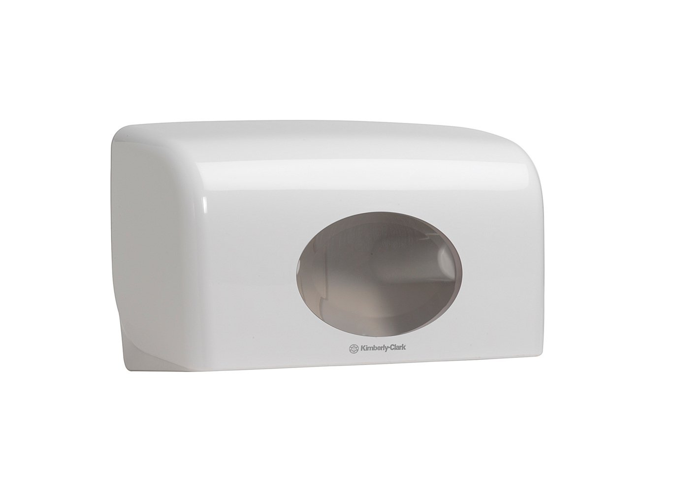 Aquarius™ Small Roll Double Toilet Roll Dispenser 6992 – 1 x White Toilet Paper Dispenser - 6992