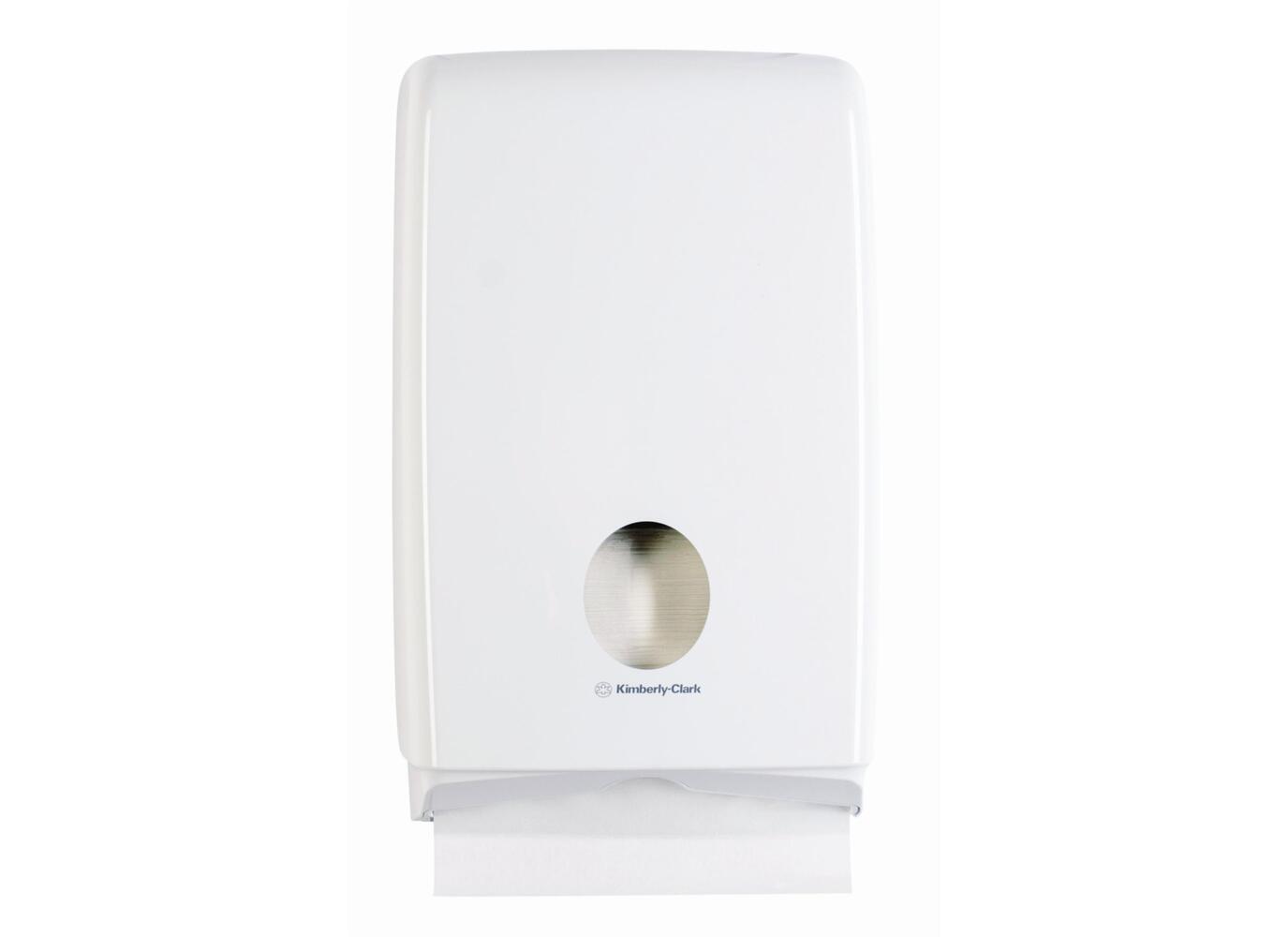 Distributeur d'essuie-mains pliés Slimfold™ Aquarius™ U7024 - Blanc - U7024