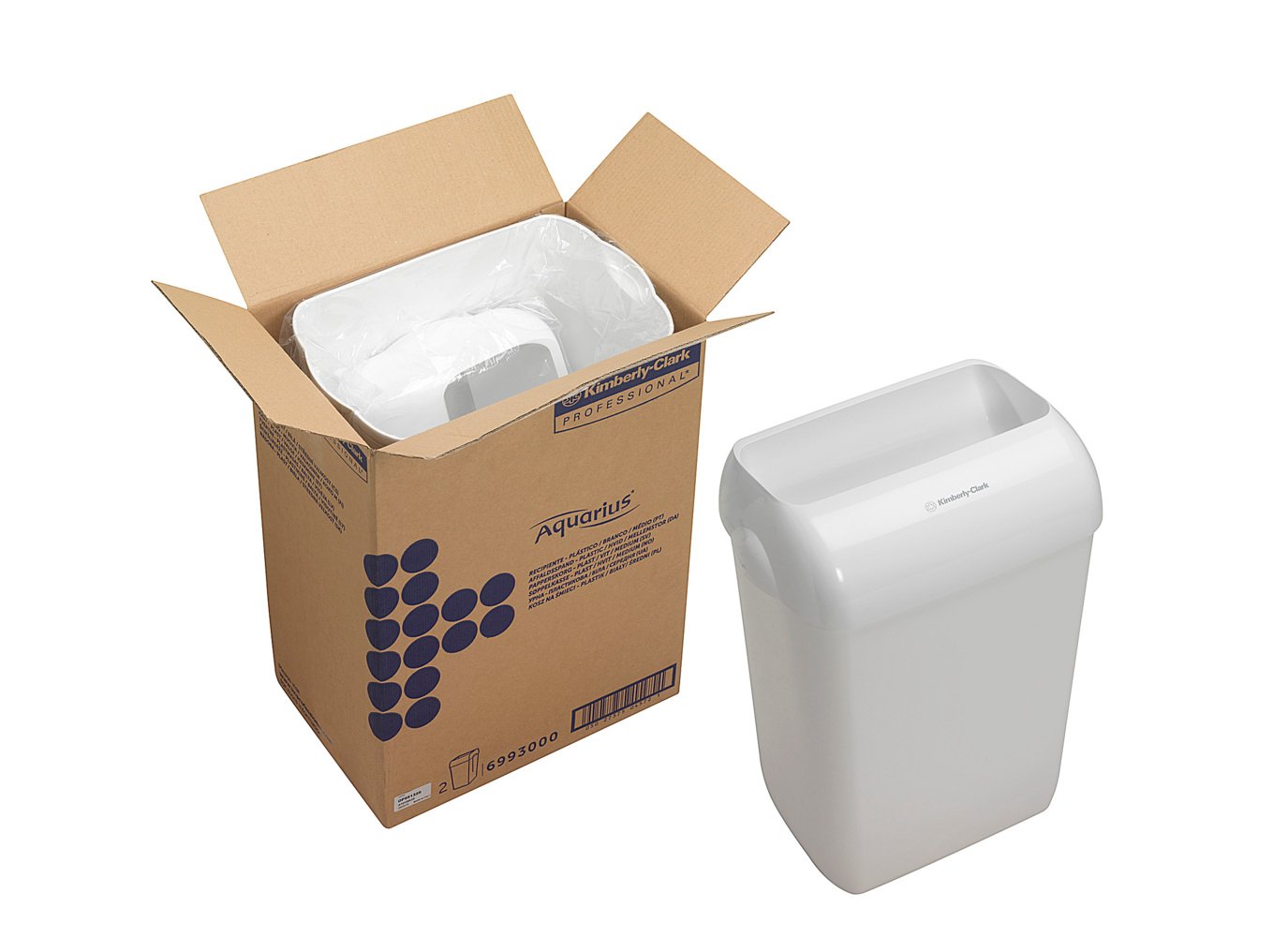 2 x Aquarius™ Bin 6993 – Plastic, White - 6993