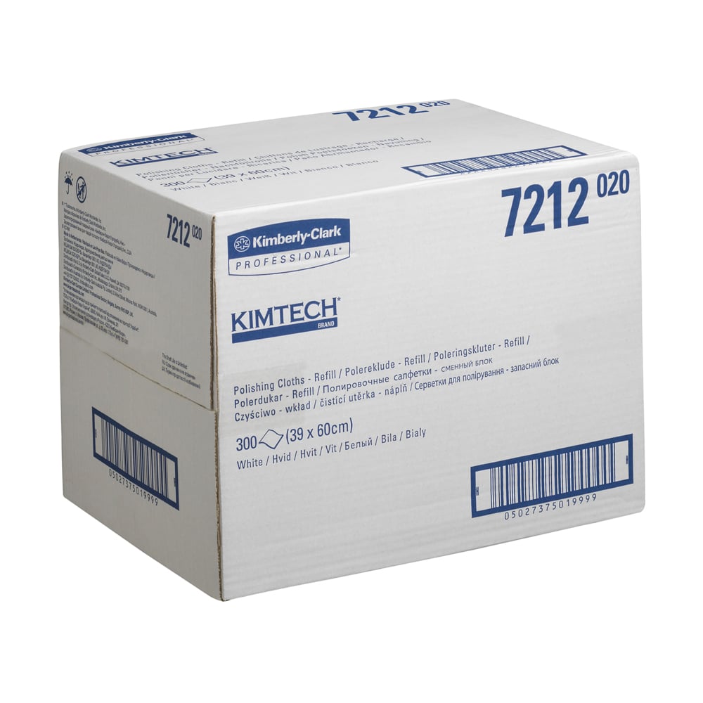 Kimtech™ Polijstdoek Navulling 7212 - 1 zak x 300 witte doeken - 7212