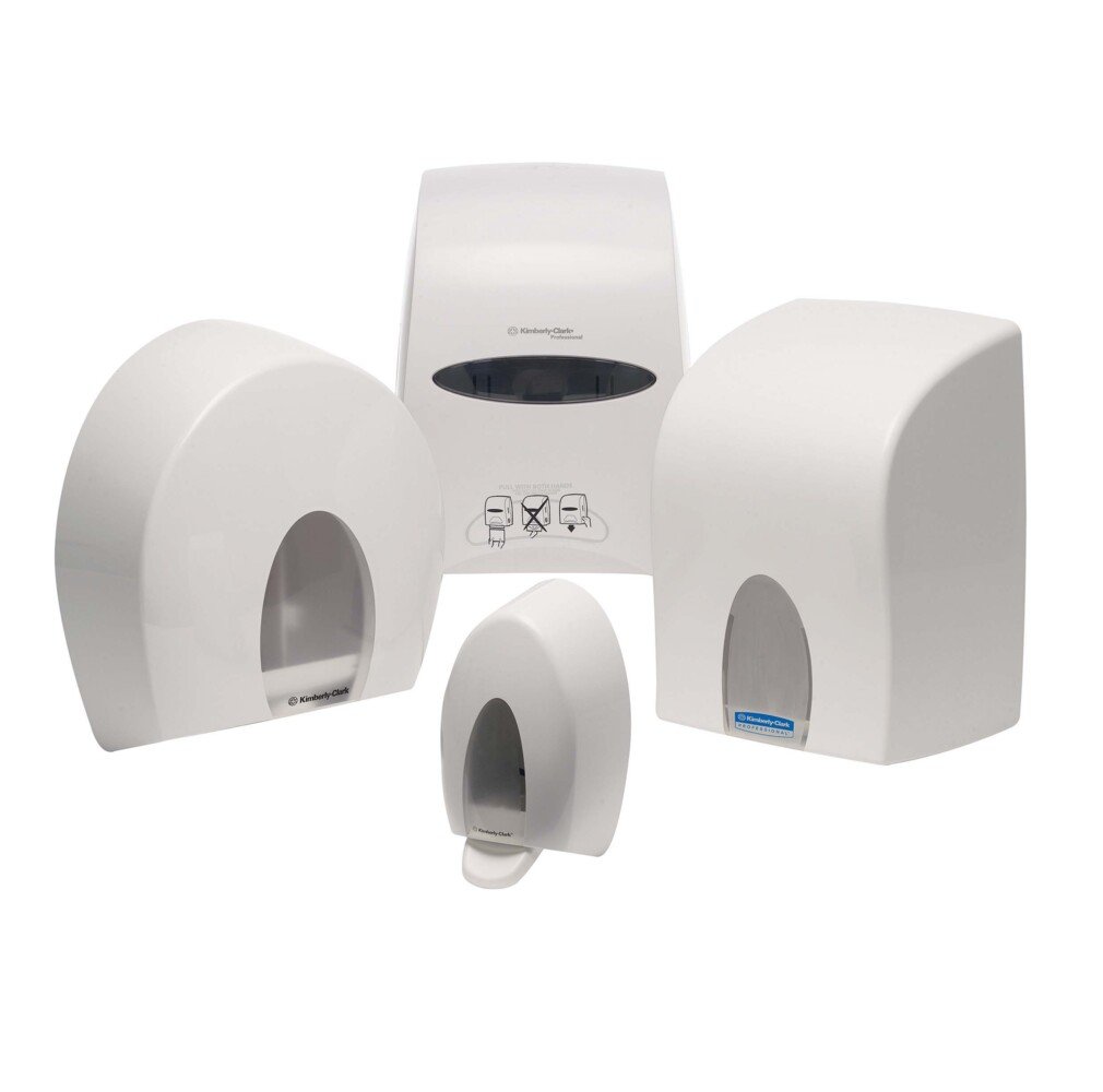 Distributeur d'essuie-mains double pli Kimberly-Clark Professional™ 9962 - Blanc - 9962