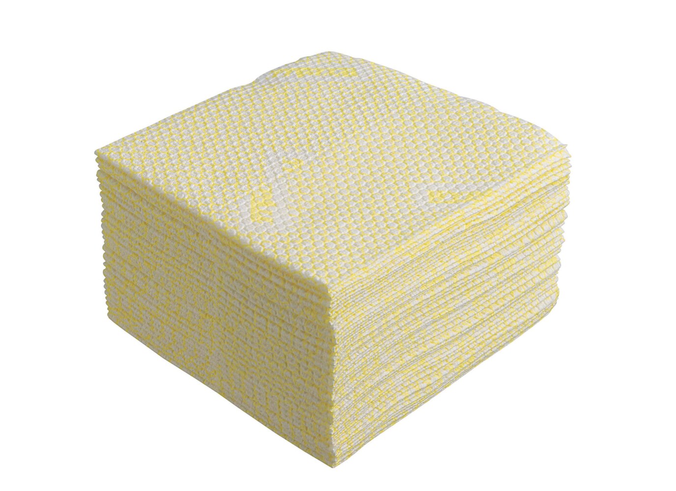 Chiffons WypAll® Plus X80 19164 - 8 paquets de 30 chiffons jaunes, pliés en quatre - 19164