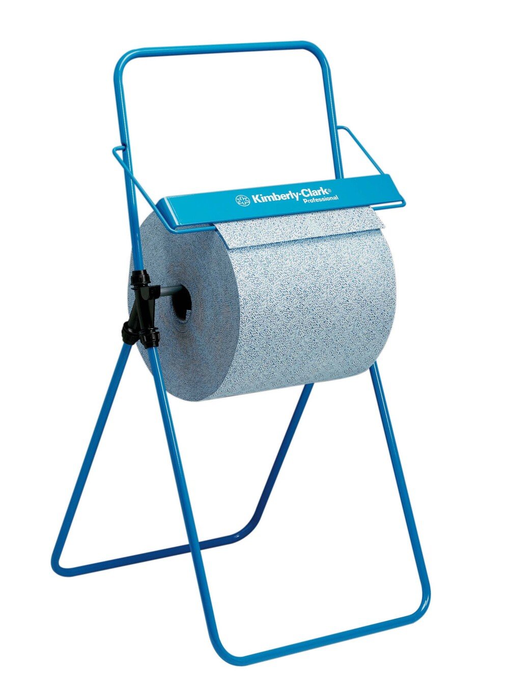 Kimberly-Clark Professional™ Floor Standing Large Roll Wiper Dispenser 6154 - 1 x Blue Portable Dispenser - 6154