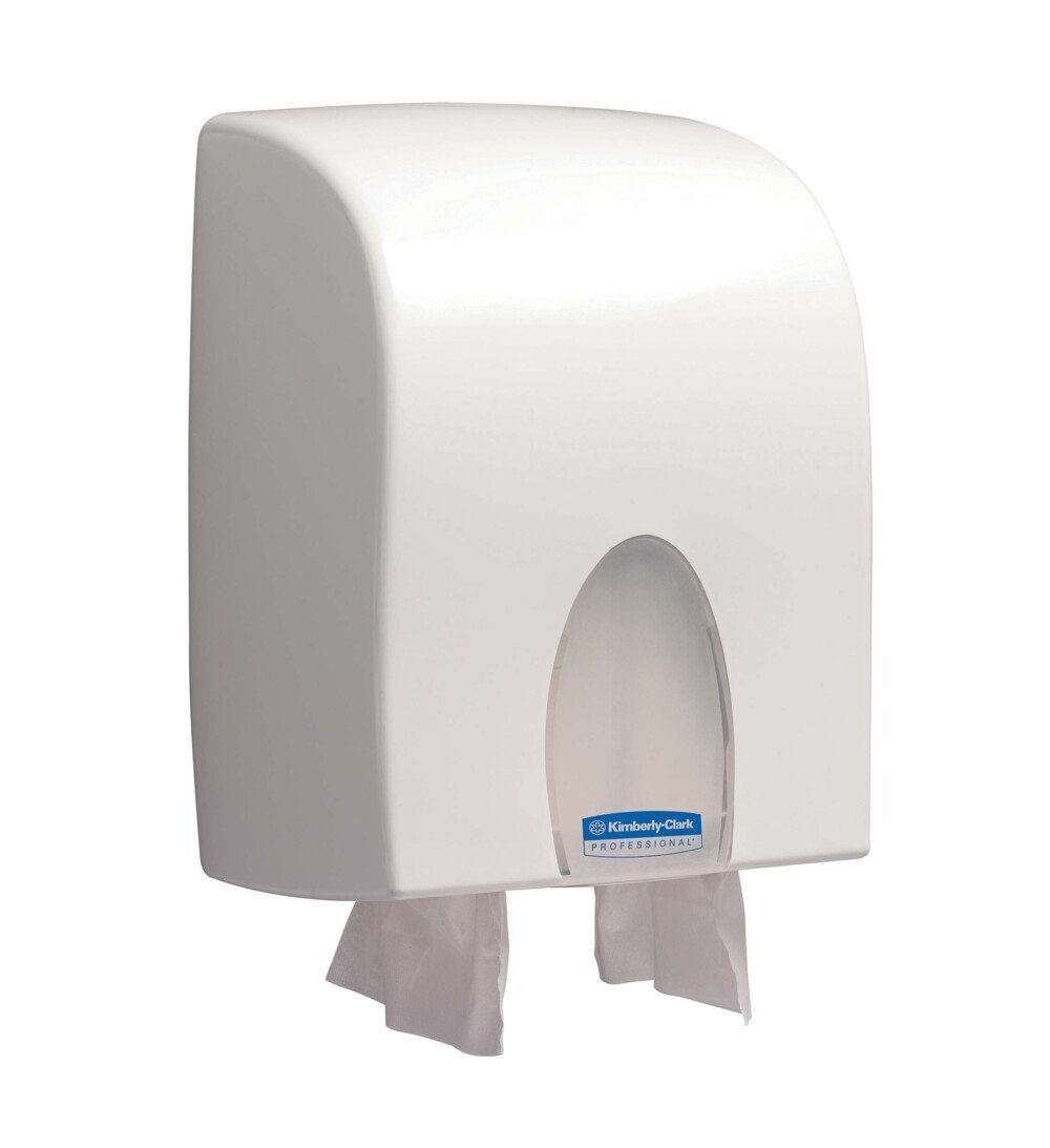 Distributeur d'essuie-mains double pli Kimberly-Clark Professional™ 9962 - Blanc - 9962