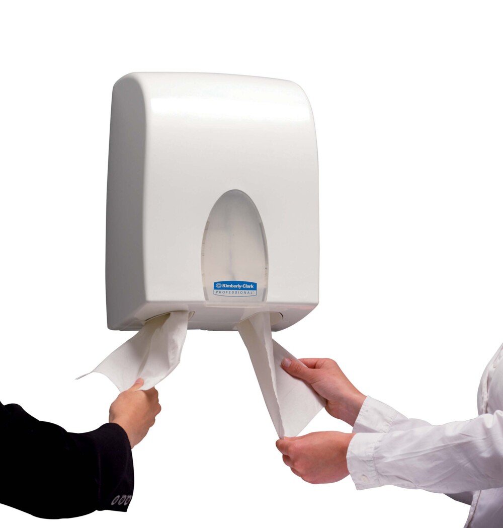 Dispenser di asciugamani piegati in due Kimberly-Clark Professional™ 9962 - bianco - 9962