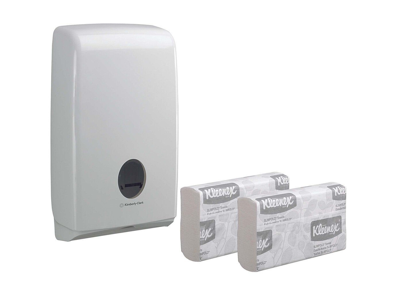 Dispenser di asciugamani Aquarius™ Slimfold™ U7024 - bianco - U7024