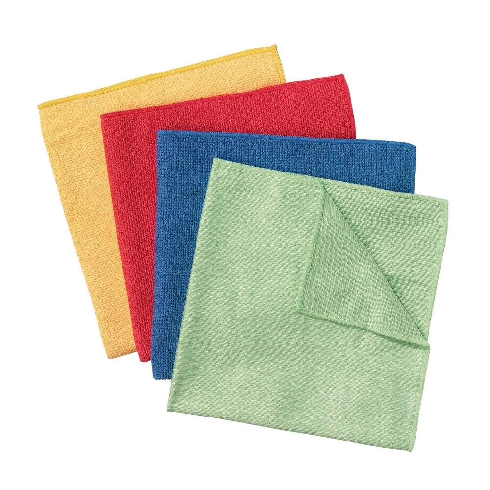 WypAll® Paños de microfibra 8394 4 paquetes portátiles x 6 paños amarillos de 40 x 40 cm (24 en total) - 8394