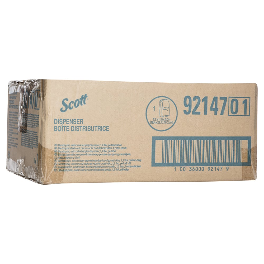 Scott® Electronic Touch-Free Hand Soap and Sanitiser Dispenser (92147), Automatic Hand Soap and Sanitiser Dispenser, 1 Dispenser / Case - S058021202
