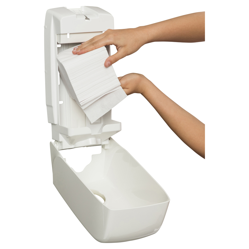 Kimberly-Clark Professional® Aquarius® Folded Toilet Tissue Dispenser (69460), White, 1 Dispenser / Case - S050450626