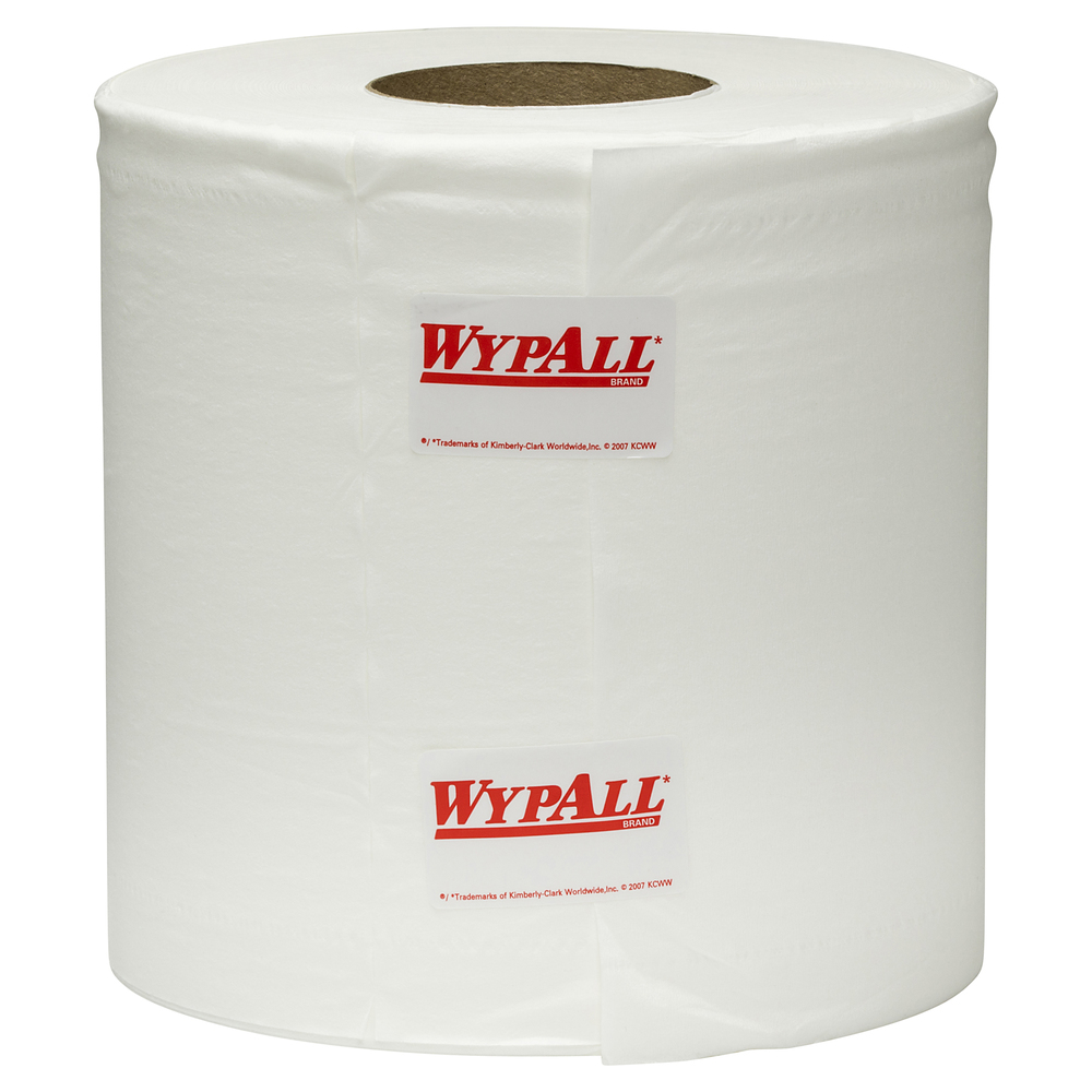 WYPALL® L20 Heavy Duty Centrefeed Wiper Roll (94124), Single Use Wipers, 4 Rolls / Case, 300m / Roll (1,200m Total) - S050428253