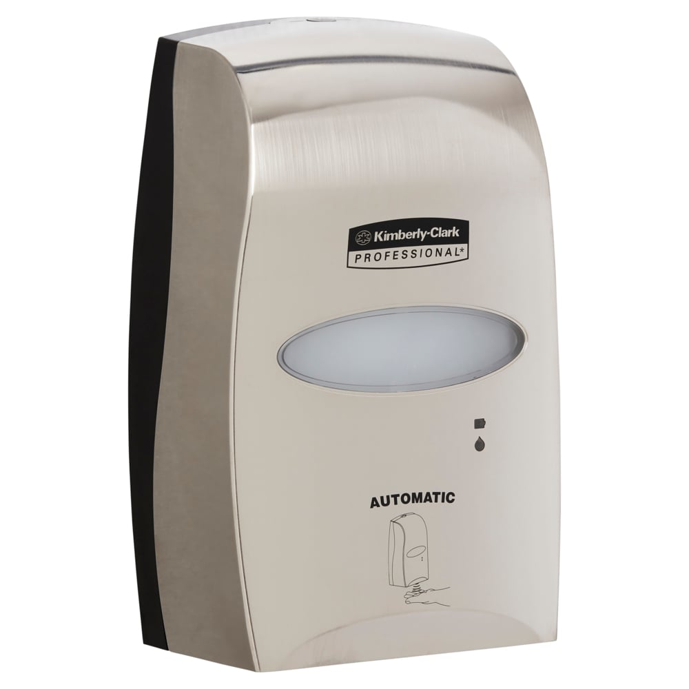 Kimberly-Clark Professional® Electronic Skin Care Dispenser, Touch-less Automatic Hand Soap and Sanitiser Dispenser (11329), Chrome, 1 Dispenser / Case - 991011329