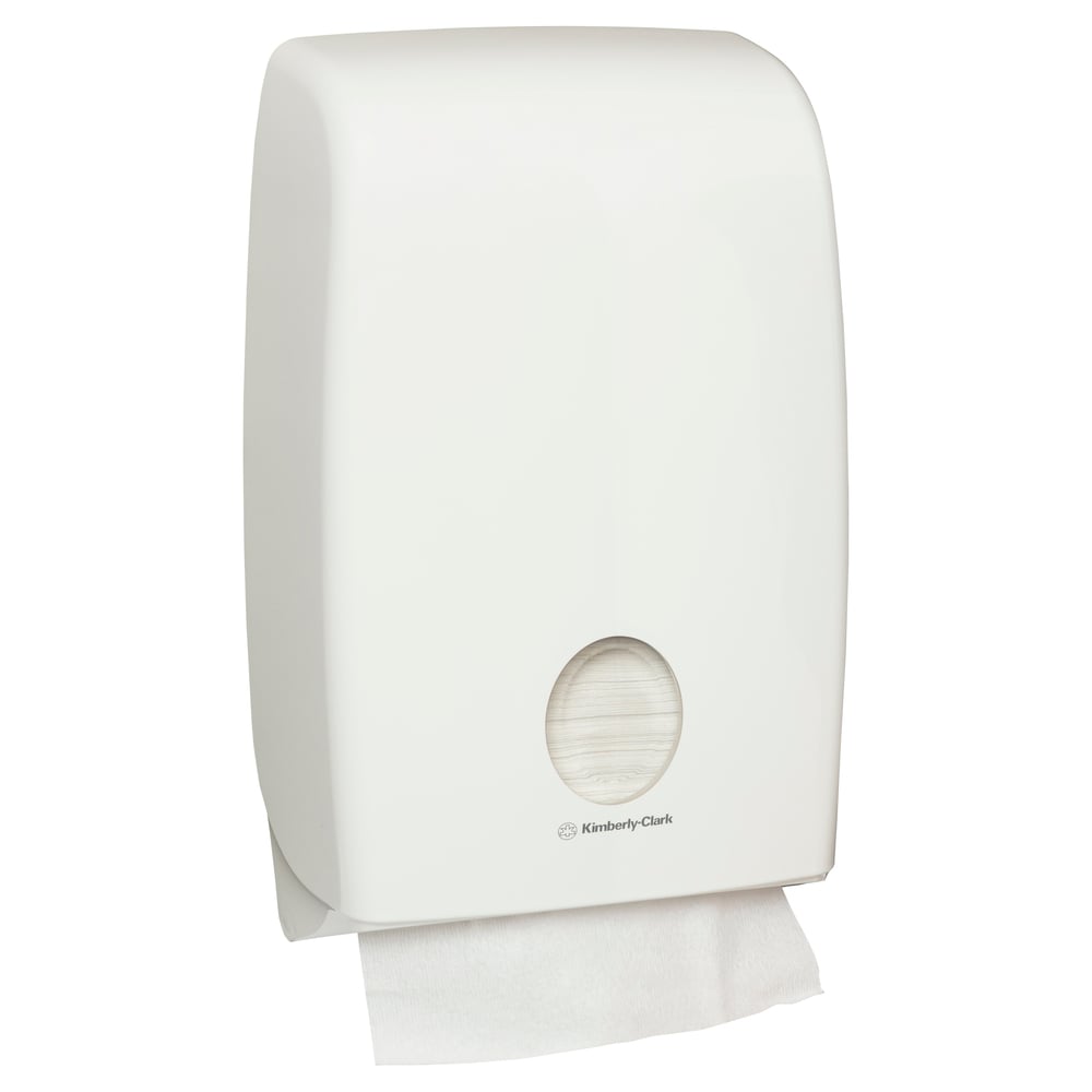 Kimberly-Clark Professional® Aquarius® Multifold Paper Towel Dispenser Double (70230), White, 1 Dispenser / Case (1 Dispenser) - S051299178