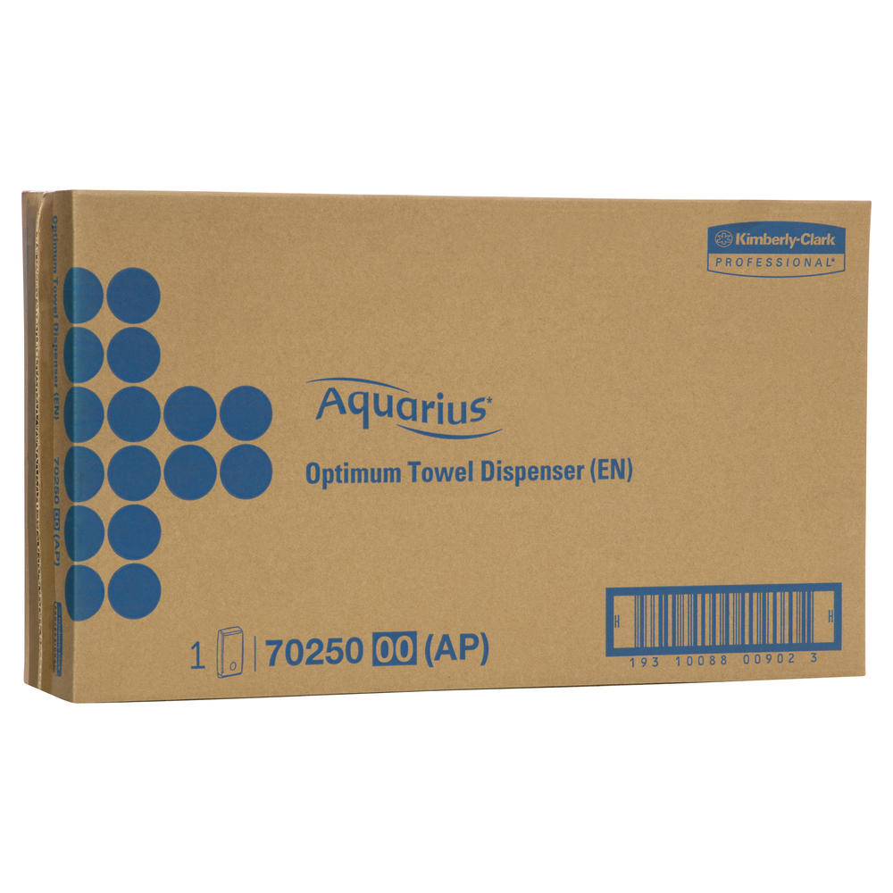 KIMBERLY-CLARK PROFESSIONAL® AQUARIUS® Optimum Paper Towel Dispenser (70250), White Dispenser, 1 Dispenser / Case - S051299179