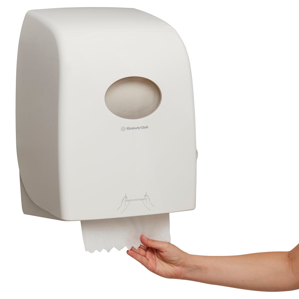 Kimberly-Clark Professional® Aquarius® Rolled Hand Towel Dispenser (69590), White, 1 Dispenser / Case - S050604362