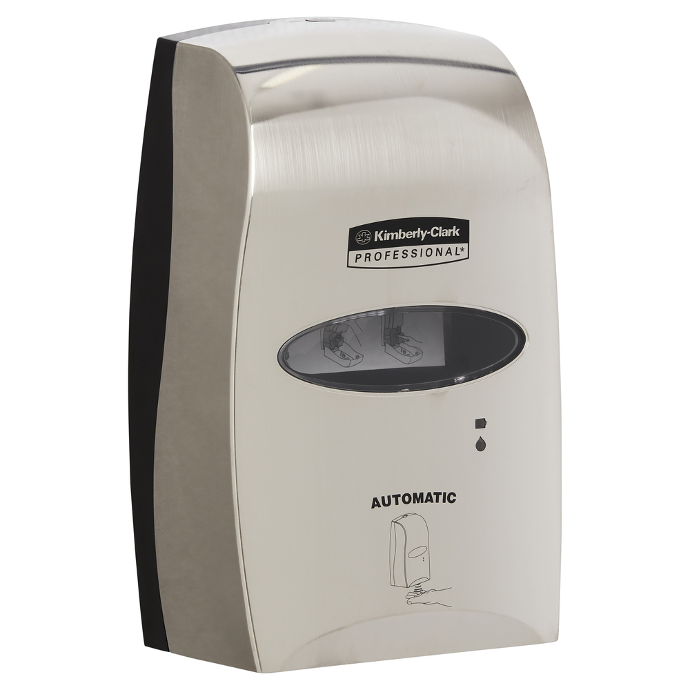 Kimberly-Clark Professional® Electronic Skin Care Dispenser, Touch-less Automatic Hand Soap and Sanitiser Dispenser (11329), Chrome, 1 Dispenser / Case - 991011329