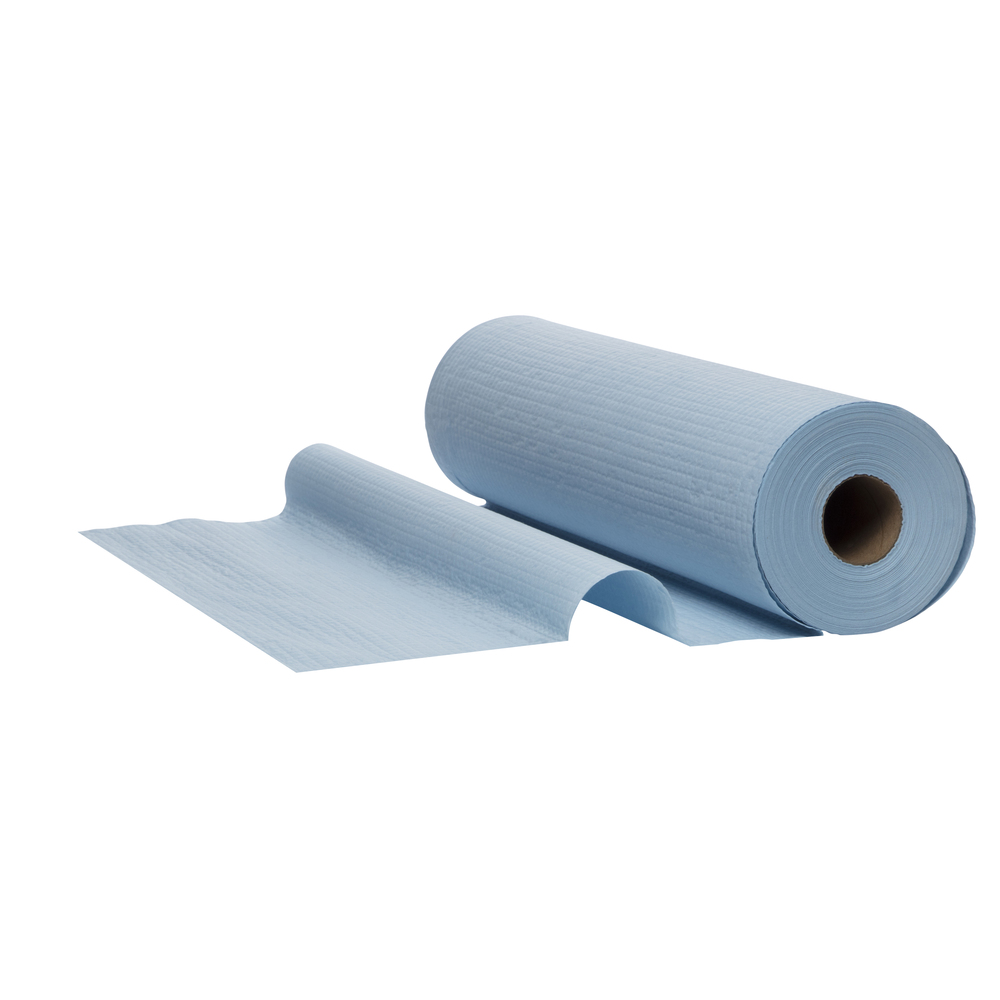 WYPALL® X50 Large Blue Roll Wipers (4193), Large Wipes, 3 Rolls / Case, 70m / Roll (210m) - 99104193