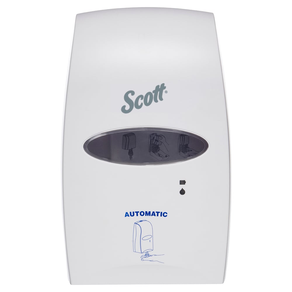 Scott® Electronic Touch-Free Hand Soap and Sanitiser Dispenser (92147), Automatic Hand Soap and Sanitiser Dispenser, 1 Dispenser / Case - 92147