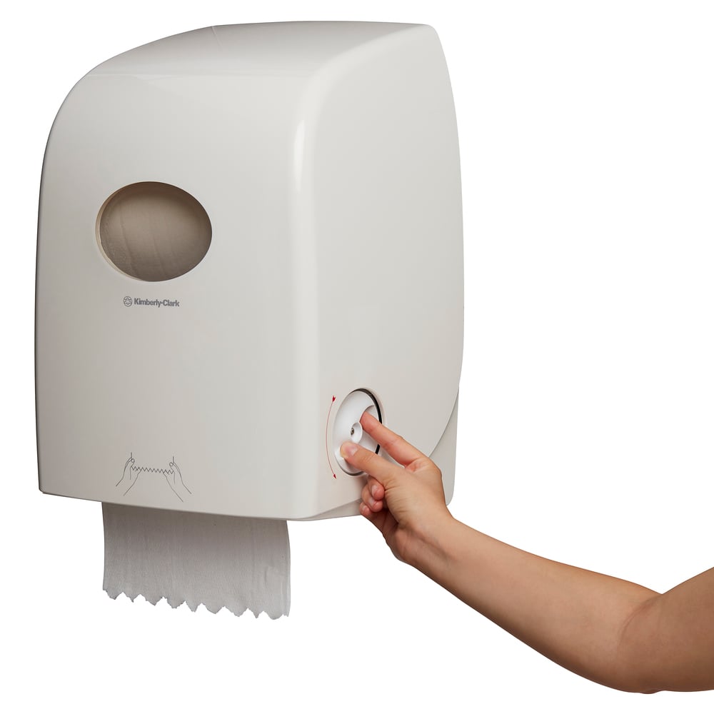 Kimberly-Clark Professional® Aquarius® Rolled Hand Towel Dispenser (69590), White, 1 Dispenser / Case - S050604362