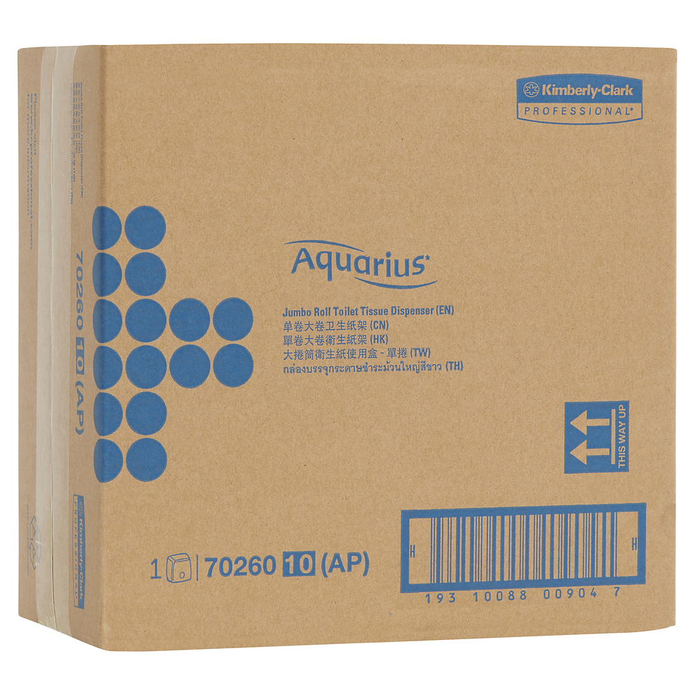 Kimberly-Clark Professional® Aquarius® Jumbo Roll Dispenser (70260), Single Toilet Roll Dispenser, 1 Dispenser / Case - S051299185