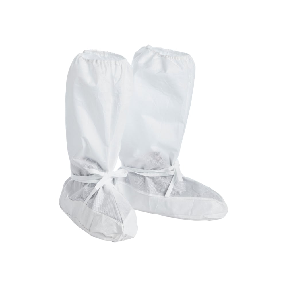 Kimtech™ A5 Sterile Over Boots with wrap-around vinyl foot 31683 -White, S, 1x200 (200 total) - 31683