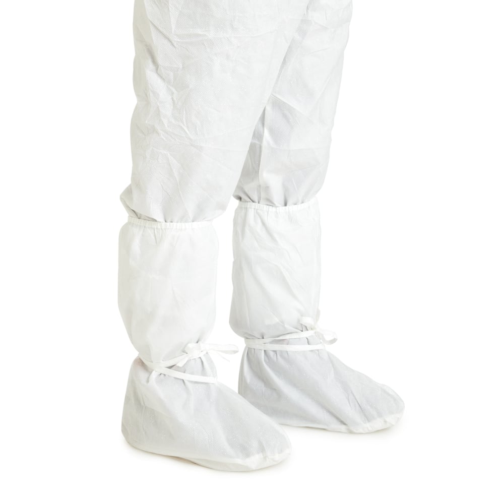 Kimtech™ A5 Sterile Over Boots with wrap-around vinyl foot 31696 - White, Universal, 1x200 (200 total) - 31696