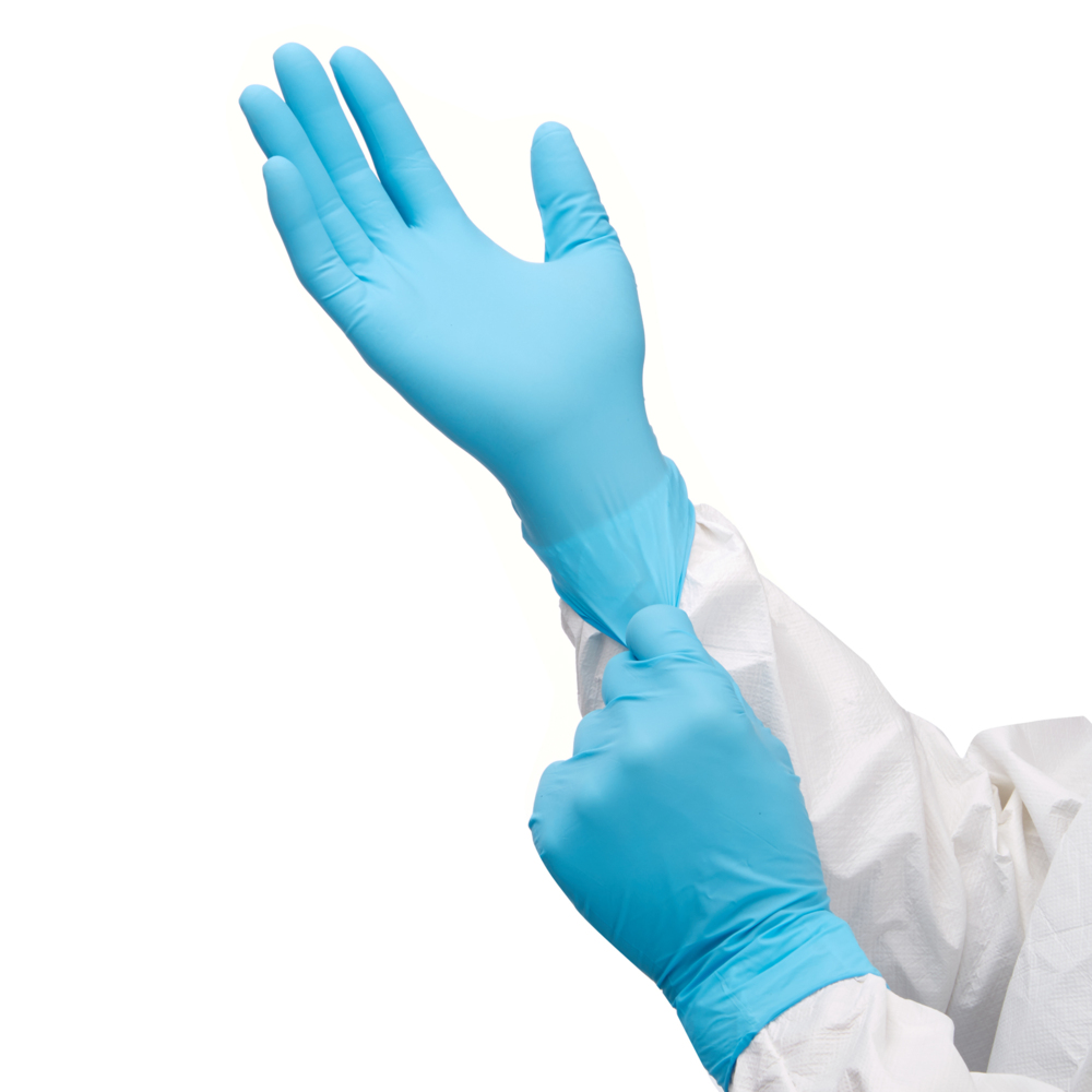 Kimtech™ Blue Nitrile beidseitig tragbare Handschuhe 97984 – Blau, L, 10x100 (1.000 Handschuhe) - 97984