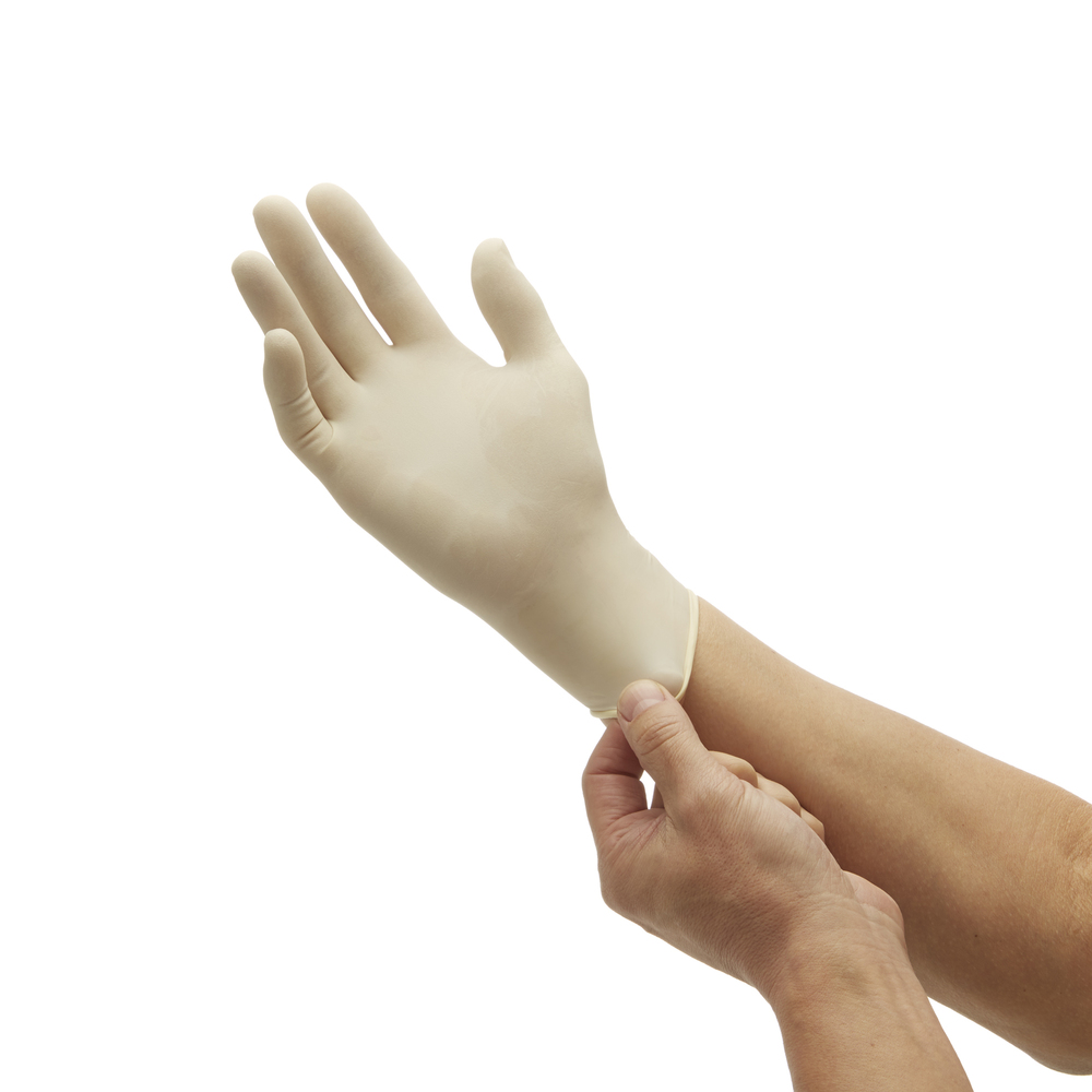 Kimtech™ PFE Latex Ambidextrous Gloves E440 - Natural, L, 10x100 (1,000 gloves) - E440