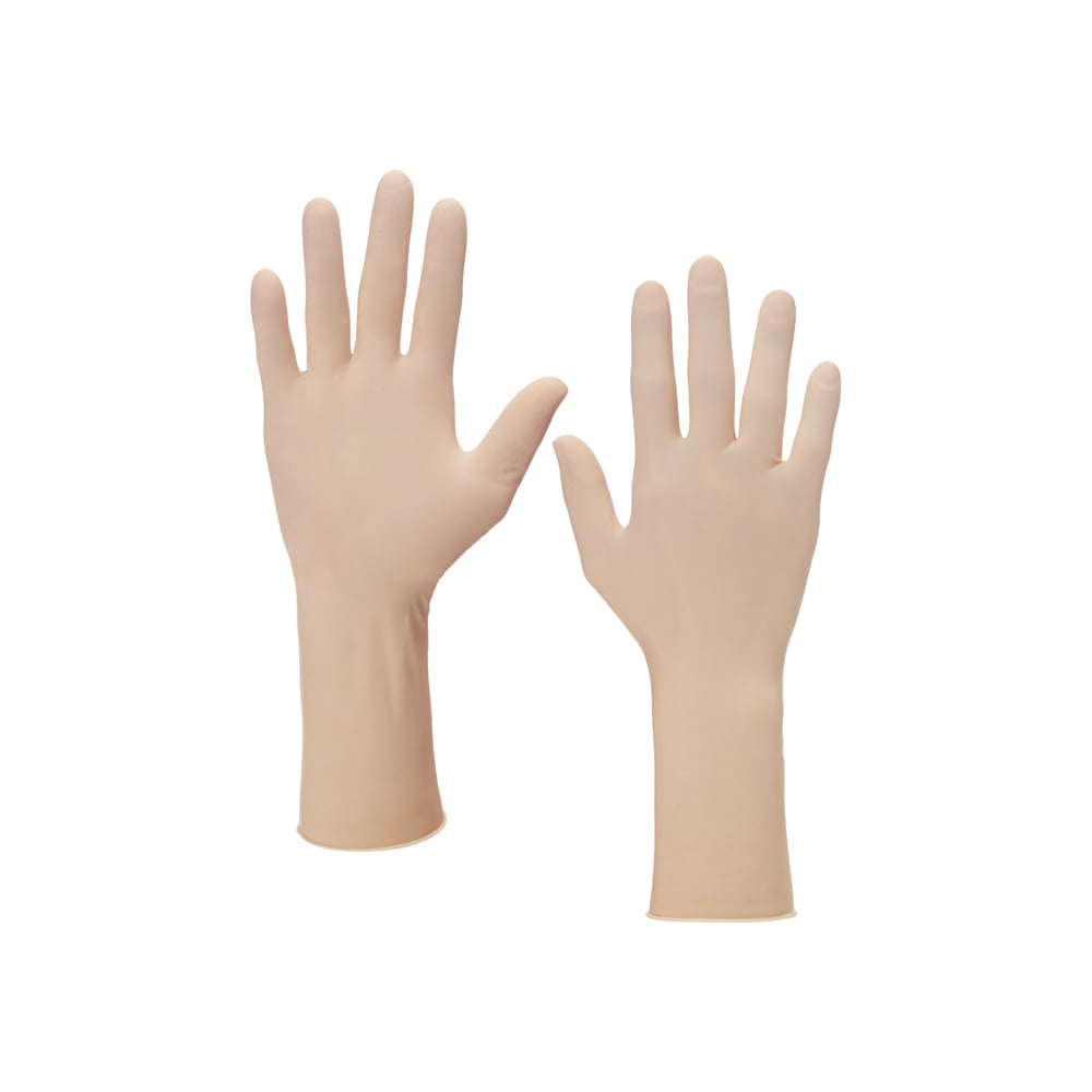 Kimtech™ G5 Latex beidseitig tragbare Handschuhe HC4411 – Natur, L, 10x100 (1.000 Handschuhe), Länge: 30,5 cm - HC4411